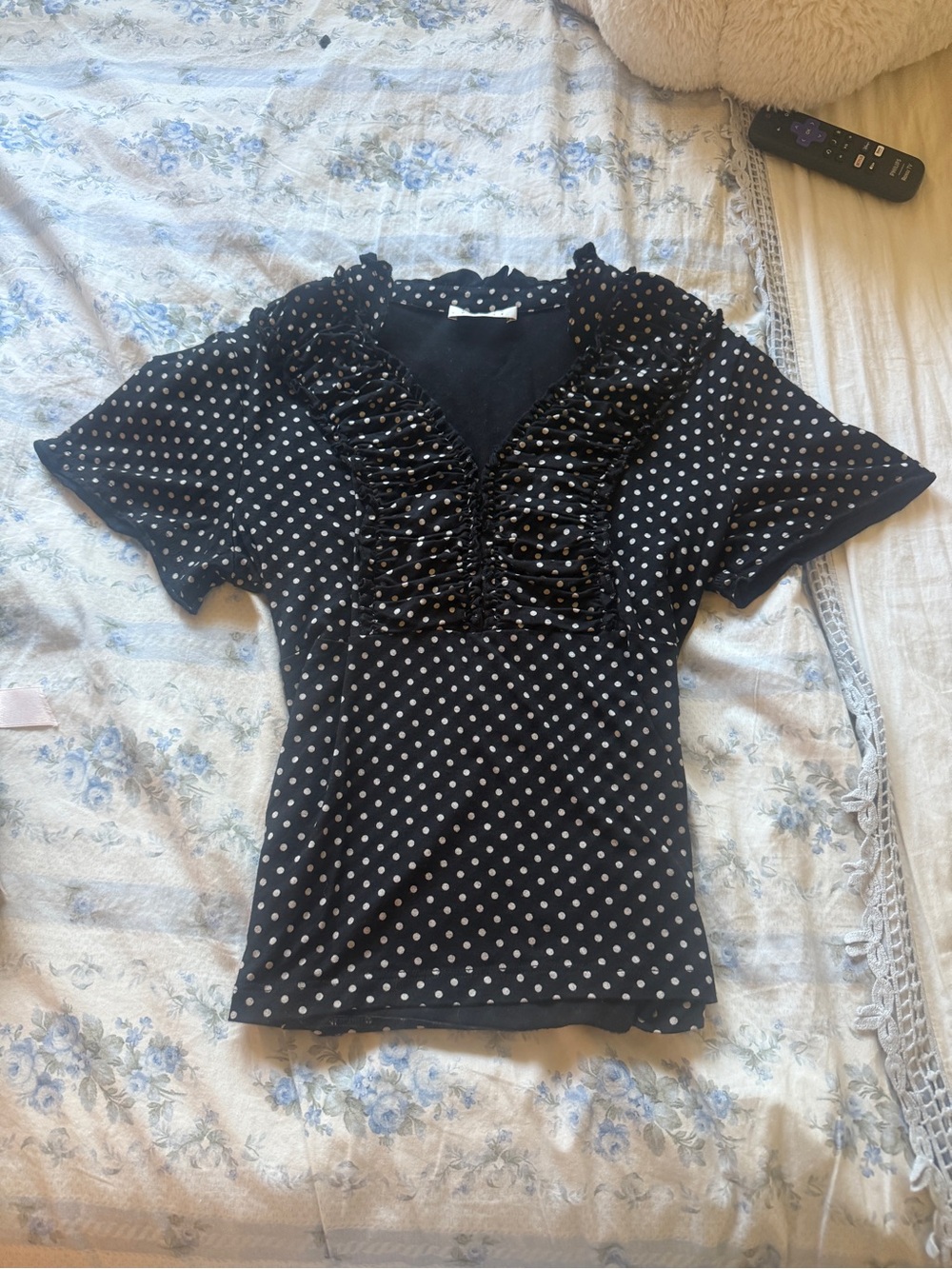 Frilly Polkadot Top